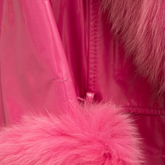 RARE Foxy Gloss Coat In Neon Pink (fuchsia) Size 2 - Picture 7 of 10